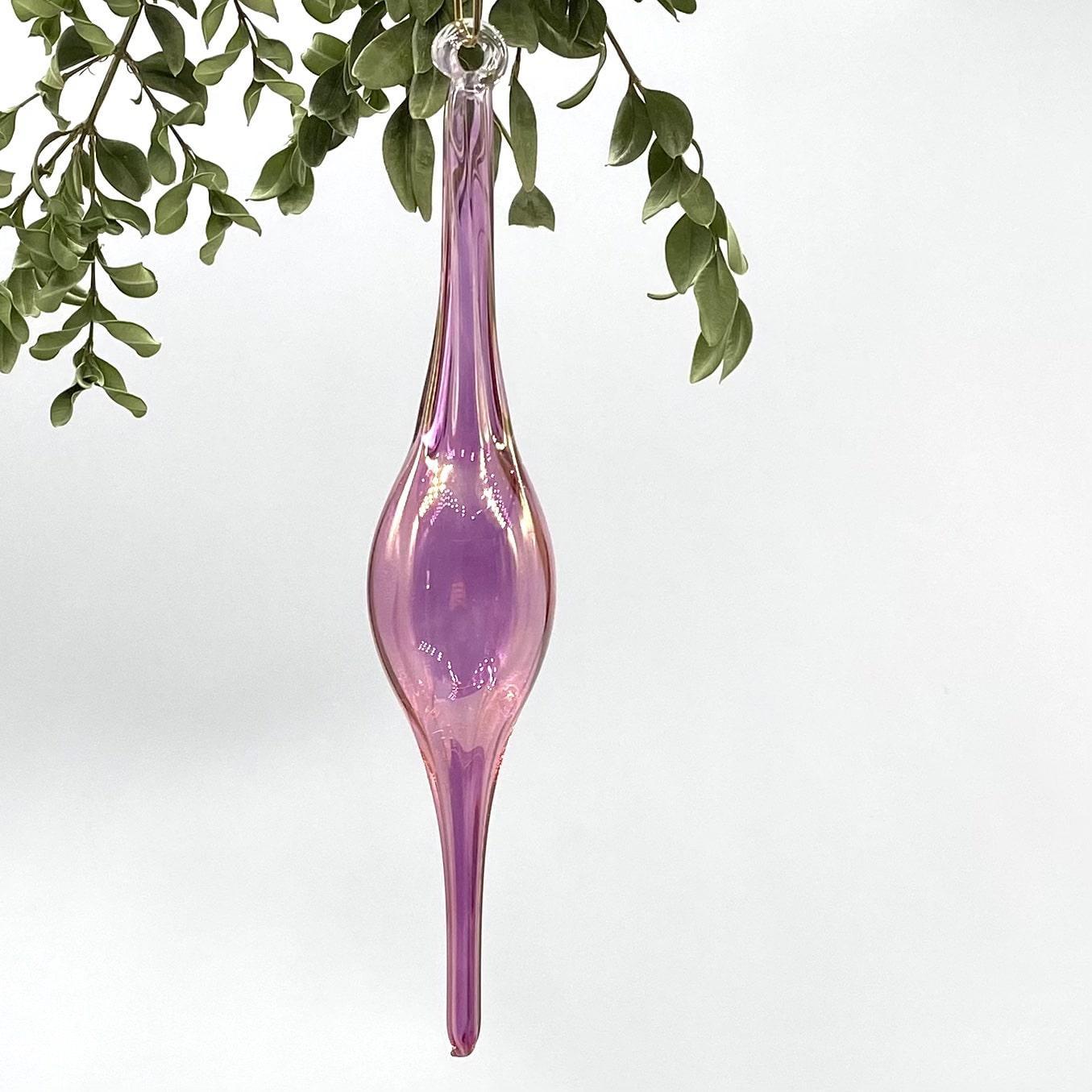 Swirled Glass Icicle